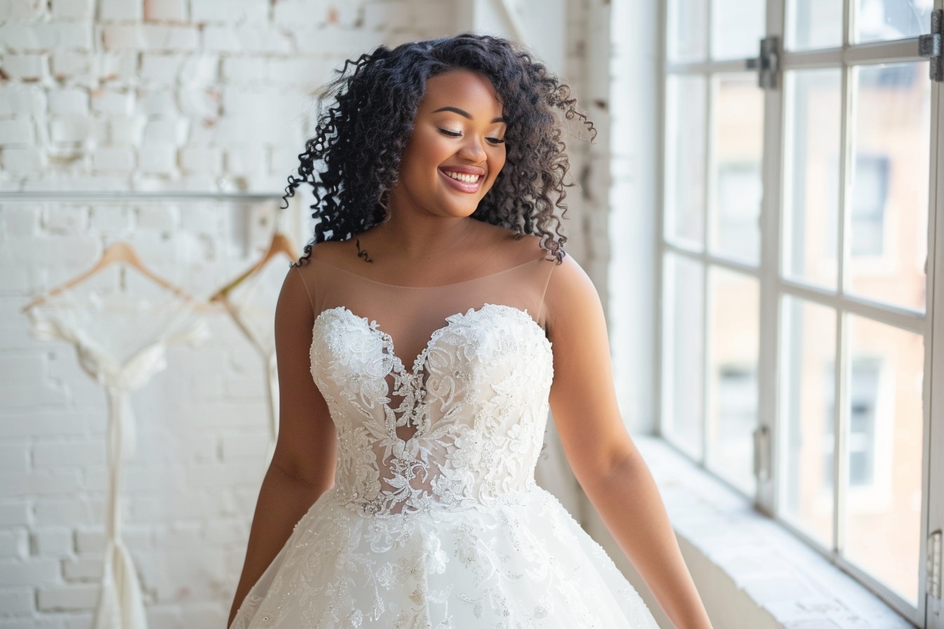 Quelle forme de robe de mariée pour les femmes rondes ?