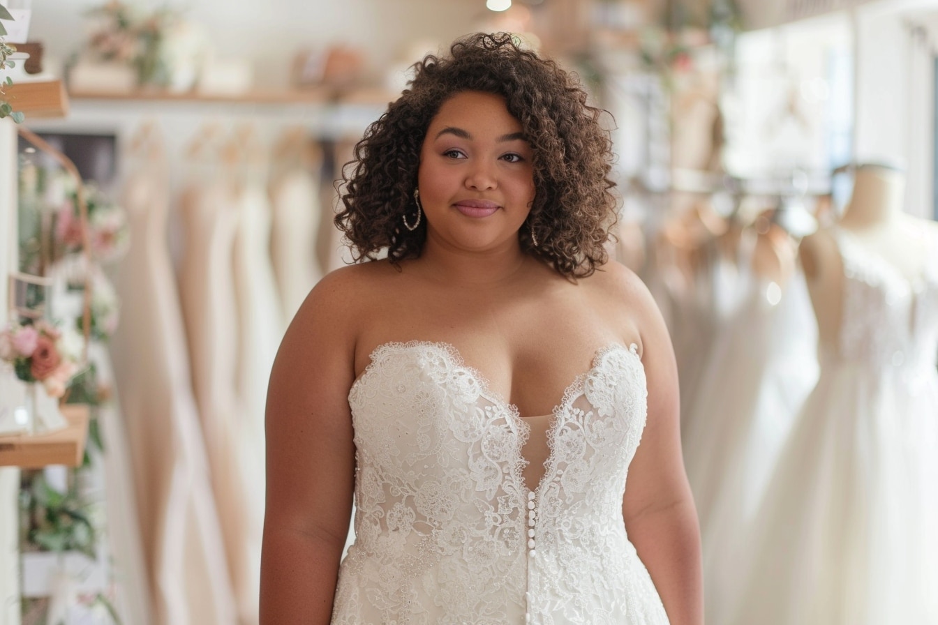 Quelle forme de robe de mariée pour ronde ?