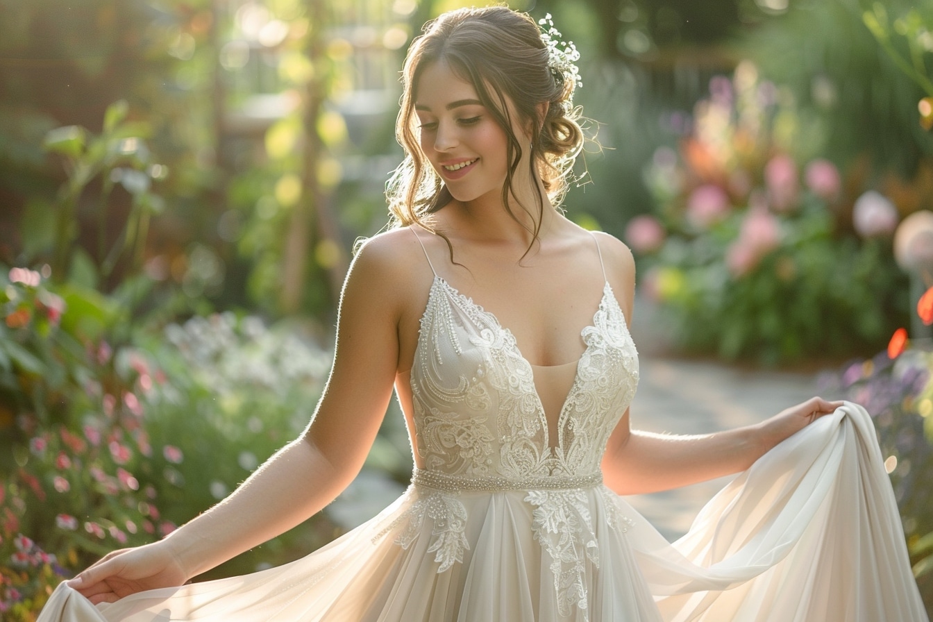 Quelle robe de mariée pour des hanches larges ?