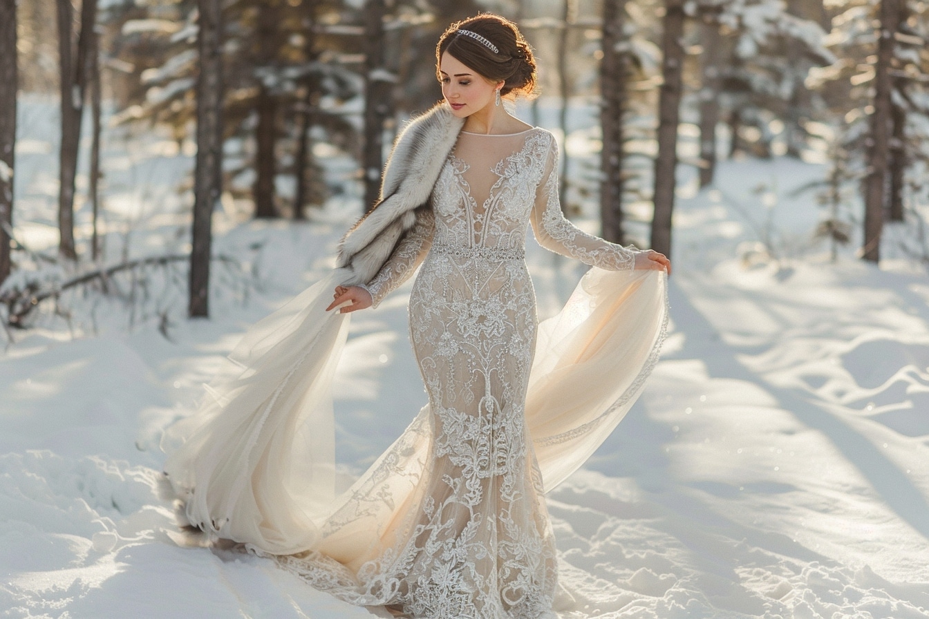Quelle robe de mariée pour un mariage en hiver ?